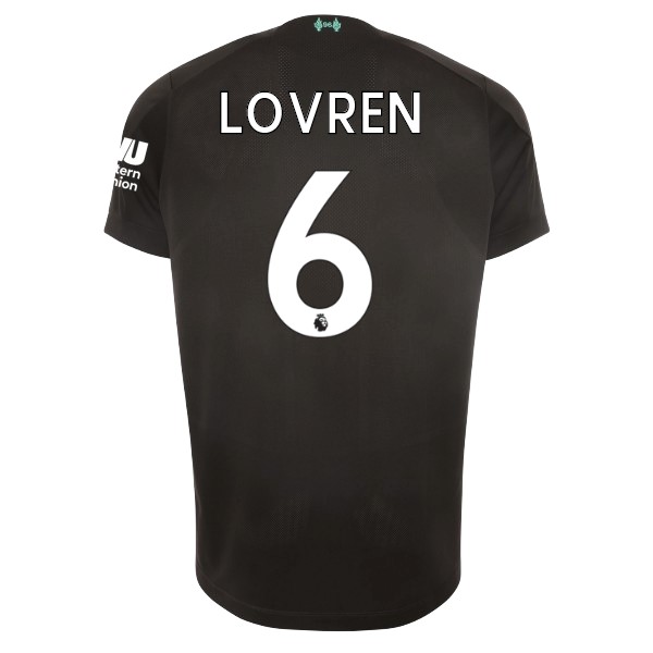 Maillot Football Liverpool NO.6 Lovren Third 2019-20 Noir